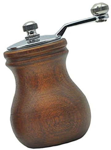 MAGICLULU Holz Salzmühle Und Pfeffermühle Manuell Zum Mahlen Von Pfeffer Salz Gewürzen Mit Praktischem Design Einfacher Befüllung Und Reinigung