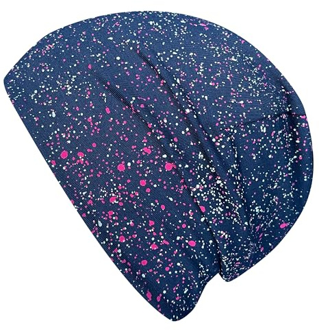 Wollhuhn Jungen/Mädchen Shorties Beanie/Beanie-Mütze/Kinder-Mütze Bequem Viele Motive Jersey Zweilagig Gefüttert Übergangszeiten (Öko-Stoffe/Bio) 2024202401 (Galaxy Rot, M)