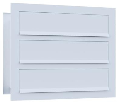 Mauerdurchwurf Briefkasten Temino for Three in Weiß