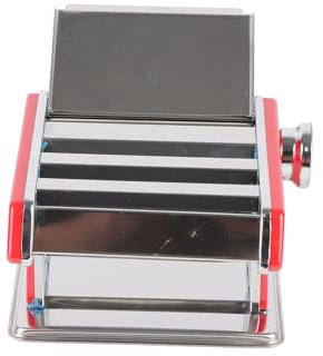 Pasta Making Machine, Multi-Functional, Stainless Steel Dough Pressing Machine, User Manual for Dumpling Peel (Red)