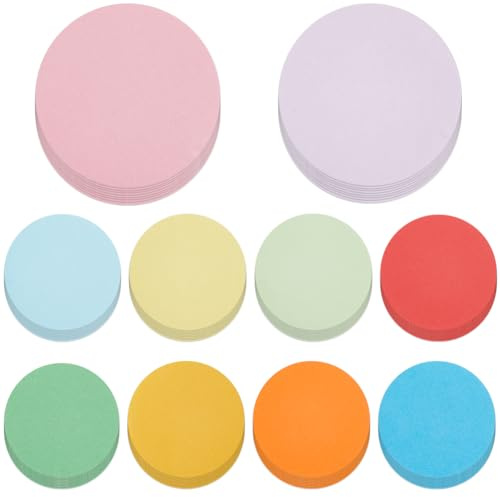 SOFPLATE 100 Stück Runde Papierausschnitte 2.2Zoll/5.6CM Rundes Buntes Dickes Papier Kreise Papier Bunt Klein Für Klassenzimmer Schule Pinnwand und DIY Dekoration Kartenherstellung Scrapbook