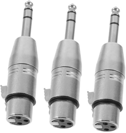 HOMSFOU 3stücke Xlr Adapter Mit -stecker Für Audioanschluss Kompatibel Mit Mikrofonen Und Stereogeräten Für Studio Und Live-anwendungen