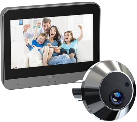 Feriany Mini Smart Life Tuya 3MP 140° Wide View Angle 2.4Ghz WiFi Magic Door Peephole Eye PIR Camera Digital Door Viewer