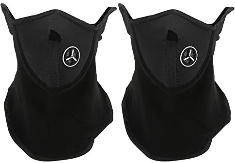 Culnflun Demi-Masque, Coupe-Vent Anti-poussière Visage de Cyclisme d'hiver pour Moto Ski en Plein air (Schwarz)
