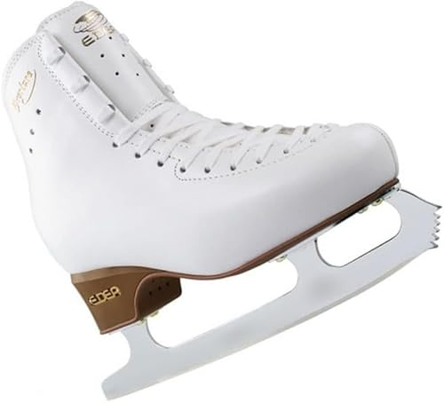 L'Estel Skates Edea Stiefel Edea Overture + Klingen Klasse 2 - Eislaufen (Weiß, 245/37)