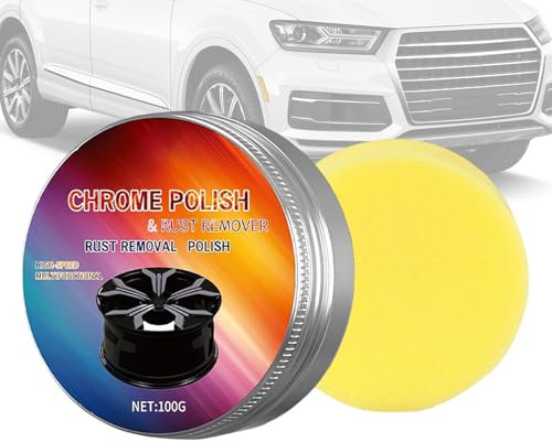 Poloso Chromatic, -Lack | Hochglanzpolitur – 100 g Mehrzweck-Politur zum Reinigen, Restaurieren und Schutz für Metall, Aluminium, Chrom