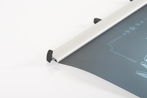 DisplayLager Plakatleisten-Set, Posterleiste mit 30mm Alu-Posterleisten - 70cm (B1), silber, Picture Hanger, Aluminium, für Innenwand