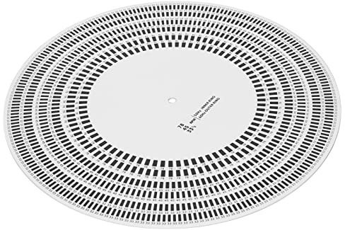 Player Player Stroboscope Disc pour - Speed ​​Caltibration Tool for Gymnastics Réglant Les Amateurs de Disques, ABS Black and White, 1Pack