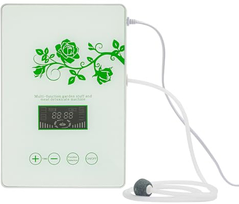 Generador de ozono, 600 mg/h, dispositivo de ozono, purificador de aire de ozono, generador de ozono, con 2 piedras de aire, máquina de ozono, limpieza con temporizador LED, para verduras, frutas y