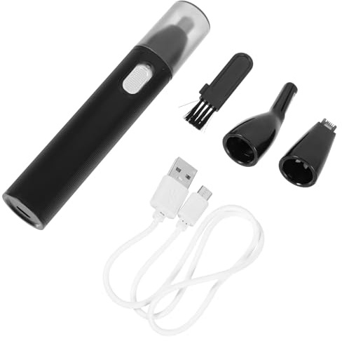 ULTECHNOVO Recortador de Vello Nasal Eléctrico Multifunción Carga Usb, Recortadora de Cejas y Nariz de Acero Inoxidable, Dispositivo de Cuidado Personal Negro