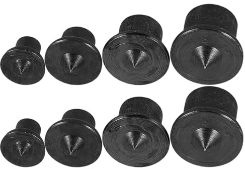 Operitacx Lot de 8 Goujons en Acier au Carbone pour Guide de Perçage, Bouchons de Transfert Centraux, Outil D’alignement Précis des Goujons pour Travail du Bois – Localisation de Broches