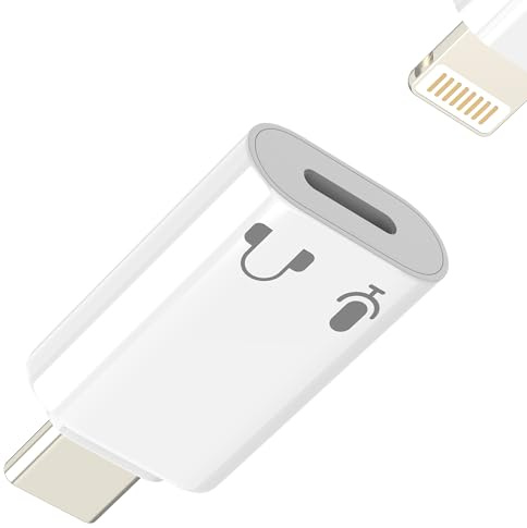 USB C-adapter Lightning hörlursljud till hona för iPhone 17 16 15 Pro Max kompatibel med Samsung för Apple till jack hörlurskabel för iPad Lightning mikrofon DAC-belysning