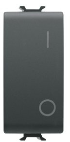 GEWISS 12004 INTERRUTTORE BIPOLARE 2P 16AX NERO CHORUS