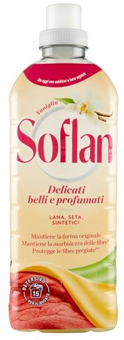 Webazar SOFLAN Détergent liquide bivalent Capes délicates souffle de vanille 15 lavages 900 ml