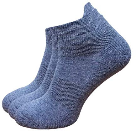 Chaffree Coolmax Chaussettes de cheville respirantes, évacuant l'humidité, contrôle de la transpiration et des frottements, lèvre de la cheville, coutures plates extensibles, semelle coussinée,