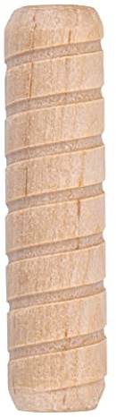 Spiral Grooved Hardwood Dowel Pins | 1/2 X 2 | Pack of 50 Approx. | Wooden Furniture Dowel Pins for Strong Connection | Furniture Making, Refurbishing or Crafts | UA-820-W