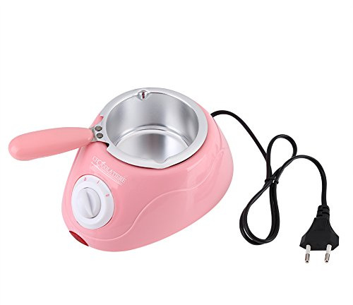 Schokoladen Schmelztiegel, Professionelle Aluminium Einstellbare Temperatur Elektrische Candy Schmelzmaschine Küchenwerkzeug mit DIY Form Set für Butter, Käse etc(Rosa)