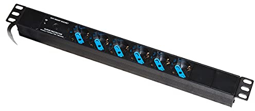 LINK LKMP06W - Multipresa wireless da rack 19 LKMP06W (6 prese universali ITA/Schuko, cavo 1,8 m, alluminio) – Controllo remoto via app Smart Life – Compatibile Alexa e Google Assistant