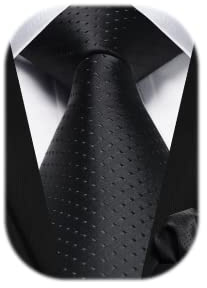 HISDERN Krawatten Für Herren Gepunktete Klassische Taschentuch Formelle Elegant Krawatte & Einstecktuch Set Für Hochzeit Party Business
