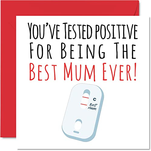Stuff4 Lustige Geburtstagskarten für Mama, Positive Best Mum Ever | Witz Happy Birthday Karte für Mama von Tochter Sohn, Mutter Geburtstagsgeschenke
