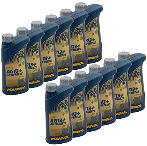 Kühlerfrostschutz Konzentrat MANNOL AG13+ Advanced -40°C 12 X 1 Liter gelb