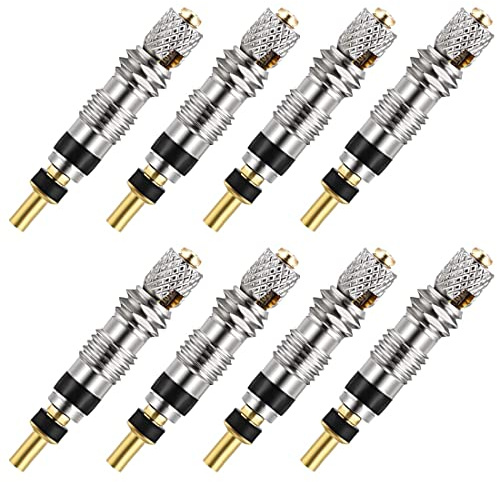 8 Pièces Presta Valve Cores Obus Valve Presta,Adaptateur valve Presta,Valve Velo,Demonte Obus Valve,Obus Valve Presta, de Valve Français Noyau de Valve D'insertion de Vélo pour la Réparation de Vélos