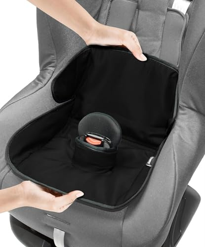 Lynmark® Potty Training Car Seat Protector Cover - Waterproof Soft Piddle Pads for Toddlers and Baby Carseat - Travel-Friendly Universal Washable Liner Mat for Spills, Nappy Leaks, Accidents - Black
