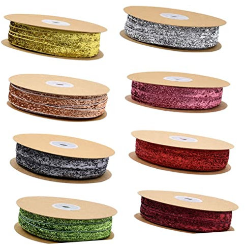 STOBOK 1 Cm Breites Nicht Elastisches Zwiebelsamtband 20 M Länge Ideal Für Dekoration Hochzeiten Partys Bastelprojekte Geschenkverpackungen