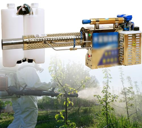 YANGYMM MáQuina Nebulizadora TéRmica PortáTil de 15 litros, Atomizador Aerosol con Pulverizador EléCtrico, MáQuina Nebulizadora DesinfeccióN, para DesinfeccióN Interiores y Exteriores,120
