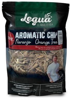 Legua Virutas de naranjo para ahumar