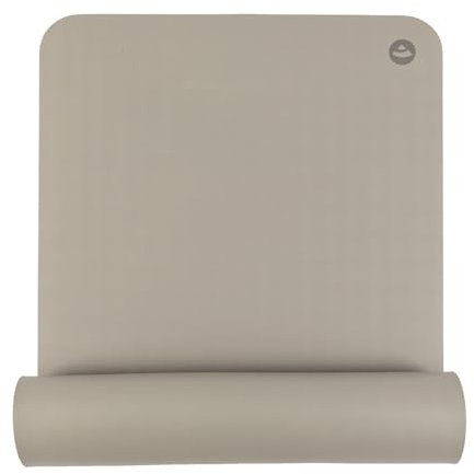 Bodhi Yogamatte ECO PRO DIAMOND | Ultra Grip | 100% Naturkautschuk | Ökologisch | Profi-Matte für Pilates & Gymnastik | Ideal für dynamisches Yoga & Hot Yoga | 185 x 60 x 0,6 cm | light taupe