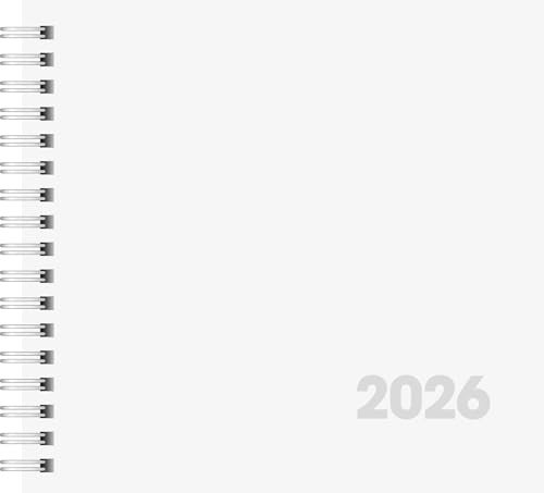 BRUNNEN Buchkalender Mod. 762 2026 | 162×150 mm, Karton, weiß
