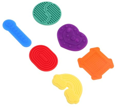 Abaodam 6 Stück Fidget Spielzeug Für Kinder Aus Weichem Silikon Kompakte Sorgensteine Mit Taktiler Textur Tragbare Stressabbau Steine Für Schule Zuhause Und