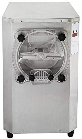 WOTZOV Gelatiera Commerciale da 22 l/h, Macchina per Gelato Duro, Display LCD Digitale da 1500 W, Macchina per Gelato in Acciaio Inossidabile, 1 Gusto
