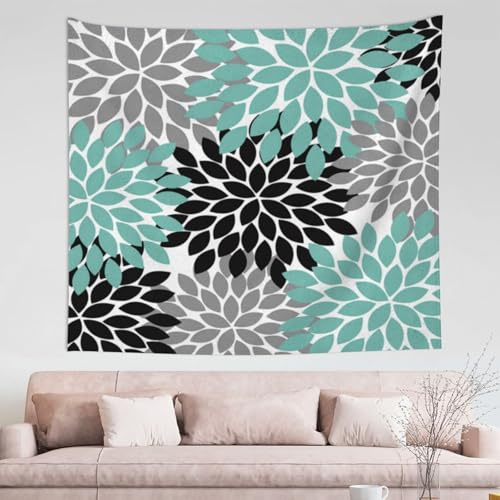 GSGCSBYMLG Tapisserie murale avec motif fleur de dahlia - 152,4 x 129,5 cm - Décoration d'intérieur