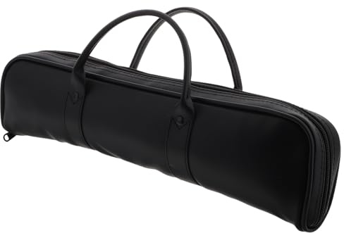 TIDTALEO Custodia per Flauto in Similpelle Portatile Borsa per Trasporto Flauto a 16 Fori Ampio Spazio e Protezione da Graffi per Musicisti in Viaggio e Concerti