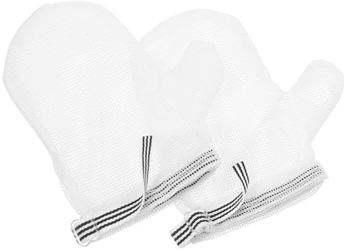 KALLORY Guantes para Bebés M Protectores de Dedos de Nailon Suave para Dejar de Chuparse el Dedo, Antimordedura y Antirascado, Uso en Casa y Exterior, Diseño Flexible y Color Aleatorio