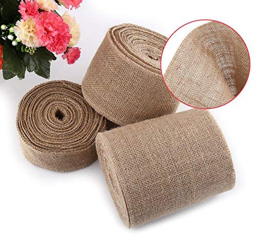 10 m/Rolle in 5 cm/10 cm/15 cm Kordel, Jute, Vintage Tischläufer für DIY Handwerk, Dekoration, Hochzeit, Party, Zeremonie, Dekoration, Filz, Khaki, 10 cm