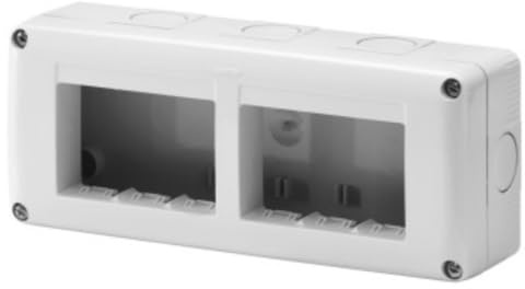 GEWISS 27005 CONTENITORE 6 (3X2) POSTI - GRI. - IP40