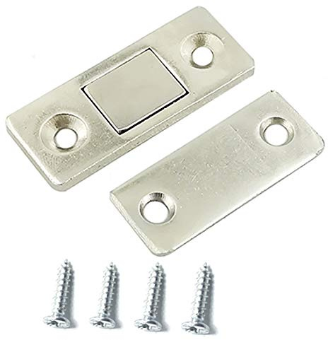 Magnetic Door Catch Heavy Duty Magnet Catches with Strong Magnetic Invisible Cabinet Suction for Furniture Latch Cabinets Shutter Closet Furniture Wardrobe Door TV Cabinet Door (2 Pack）