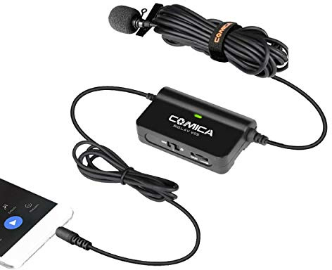 COMICA SIG LAV V05 60Hz - 18kHz Lavaliere Microphone Recording Microphone for USB-C IPhone Mic Studio Dynamic Microphones Camera Microphone Omnidirectional