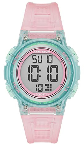 Armitron Sport Women's Digital Chronograph Resin Strap Watch, 45/7086