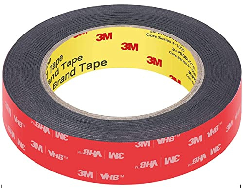 Dpm tapes - 3M VHB 5952 – Ruban Adhésif Double Face Universel Extrafort en Mousse Acrylique, Résistant à l’Eau et à la Chaleur, Idéal pour Voiture, Maison et Bureau (25 mm x 4,6 m)