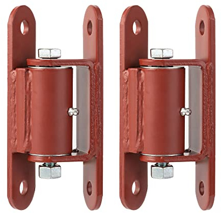 Gudwells Bisagras resistentes de 7 pulgadas para atornillar en la puerta o soldar en la puerta con rodamiento de agujas para puertas peatonales de vehículos, bisagra de puerta lubricable (se vende por