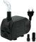Mini Wasserpumpen(450L/H, 8W), Ultra Leise Aquarium pumpe mit hohem Hub, brunnenpumpe mit 1,5 m Netzkabel, 2 Düsen für Aquarien, Teich, Brunnen, Statuen