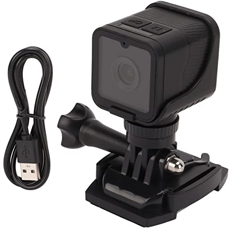 Tyenaza Action Cam,Telecamere WiFi Hotspot,1080P HD 16/9 Mini Videocamera Portatile,Fotocamera per Casco Moto per Sport All'aperto