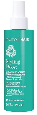 Pupa Hair Styling Boost Spray Districante Termoprotettore Per Tutti i Tipi di Capelli Ml.150