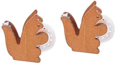 MAGICLULU 2stücke Klebebandspender Eichhörnchen-design Niedlicher Tisch-klebebandabroller Für Büroartikel Kompakt Und Praktisch Für Geschenkverpackungen Und Bastelprojekte