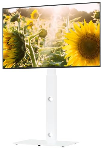 BONTEC TV Floor Stand for 30-70 Inch LED LCD OLED Flat Curved TVs, Height Adjustable Tall Swivel Standing TV Stand, Universal Freestanding Floor Standing TV Stand Base up to 40kg, Max VESA 600x400mm