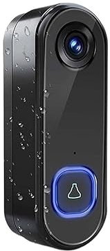 Campanello visivo Video Campanello WIFI 1080P HD Telefono Esterno Campanello Videocamera Sicurezza Videocitofono IR Visione Notturna Alimentazione USB Smart Home Per la sicurezza domestica(Size:Option